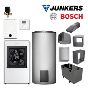 Junkers Bosch CS748 mit Luft/Wasser-Wärmepumpe CS7000iAW 17 IRE, WH 370 LP1 B