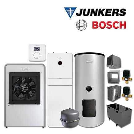 Junkers Bosch CS749 mit Luft/Wasser-Wärmepumpe CS7000iAW 7 IRMB, WH 290 LP1 B