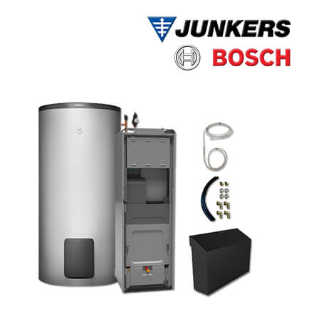 Junkers Bosch CS704 mit Luft/Wasser-Wärmepumpe CS7001iAW 13 ORMB, WH 370 LP1 B