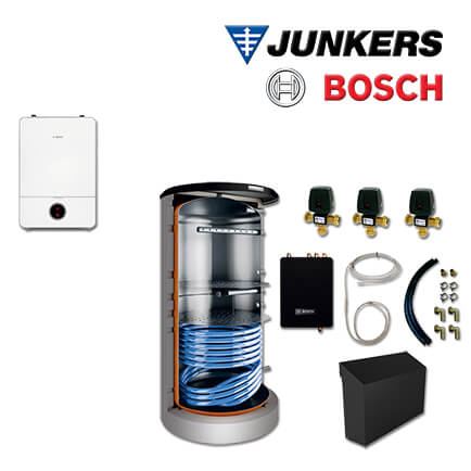 Junkers Bosch CS716 mit Luft/Wasser-Wärmepumpe CS7001iAW 9 ORE, BHS 750, FF20