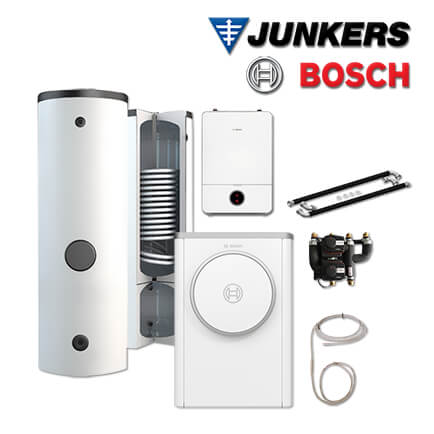 Junkers Bosch CS749 mit Luft/Wasser-Wärmepumpe CS7400iAW 5 ORE, BPU400-C, INPA