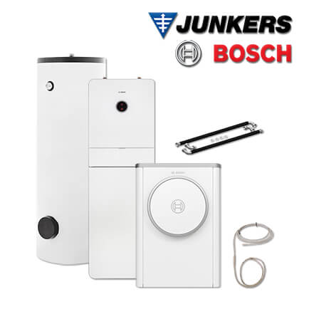 Junkers Bosch CS748 mit Luft/Wasser-Wärmepumpe CS7400iAW 7 ORMB, HR 300, INPA