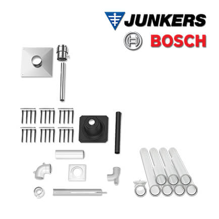 Junkers Bosch FC31 S Schachtpaket starr, 60/100  60mm, 10m, raumluftunabhängig
