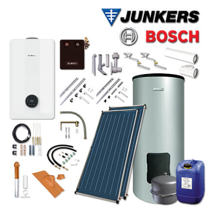 Junkers Bosch GC5300iW 14 P, GC53-005 mit 2xFCC, WS300-5, Abgas Dach rot