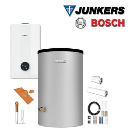 Junkers Bosch GC53-011 mit Gastherme GC5300iW 14 P, W120-5, Abgas Dach rot
