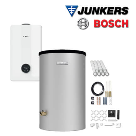 Junkers Bosch Gaskessel GC5800iW 14 P 23, GC58-004, W120-5, Abgas Schacht