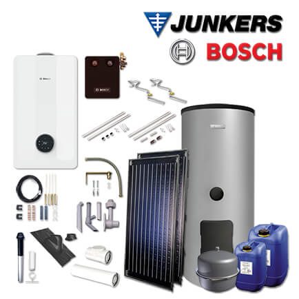 Junkers Bosch Gaskessel GC5800iW 24 P 23, GC58-004, 2xFKC, WS310-5, Dach schwarz