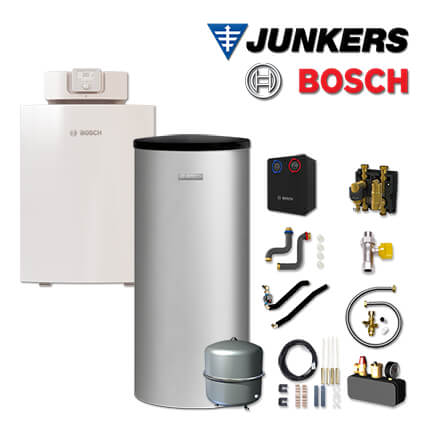 Junkers Bosch Gaskessel GC7000F 15, GC7F12 mit W 160-5 P1 A, HSM25/6 MM100
