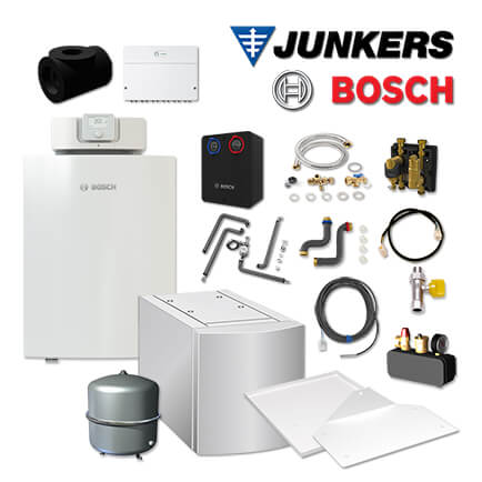 Junkers Bosch Gaskessel GC7000F 15, GCH705 mit MH200, WH 160-3, HS25/6