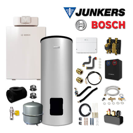Junkers Bosch Gaskessel GC7000F 30, GCH718 mit MH200, WH 290 LP, HSM25/6 MM100