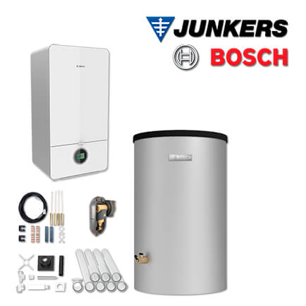 Junkers Bosch Gastherme GC7000iW 14-1, GC-S738 mit W120-5, Abgas Schacht, E/H