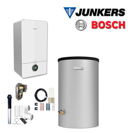 Junkers Bosch Gastherme GC7000iW 14-1, GC-S744, W120-5, Abgas Dach schwarz, E/H