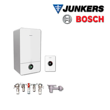 Junkers Bosch Brennwert-Kombitherme GC7000iW 24 C, GC701C mit CT200, Aufputz