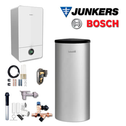 Junkers Bosch GC-S757, GC7000iW 24 Gas-Brennwerttherme, W200-5, Abgas Dach schw