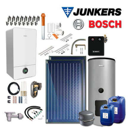 Junkers Bosch GC-Sys733, GC7000iW 24, 2xFKC-2S, WS290-5, Abgas Dach rot