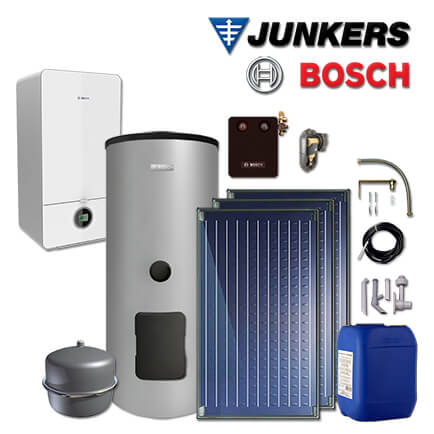 Junkers Bosch GC-Sys742, GC7000iW 24 Gas-Brennwerttherme, 3xFKC, WS400-5
