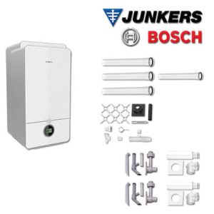 Junkers Bosch 2x Brennwert-Kombitherme GC7000iW 28 C, MFB702 mit Abgas Schacht