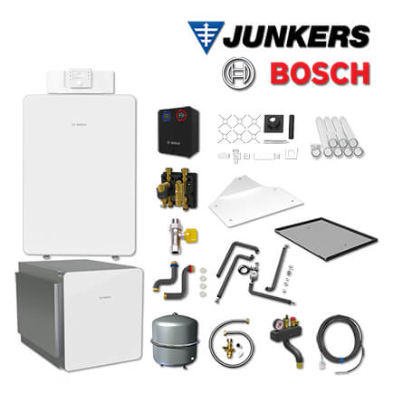 Junkers Bosch Gaskessel GC8000iF-15, GCFS837 mit WH135-3P, HS25/6, Abgas Schacht