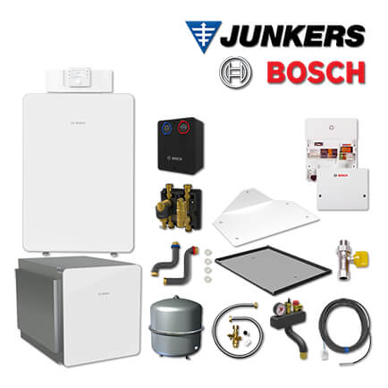 Junkers Bosch GCFS834 mit Gaskessel GC8000iF-22, WH160-3P, HSM25/6