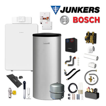 Junkers Bosch GCFS8108, GC8000iF-30 Gaskessel, W160-5, HSM25/6, Abgas Dach schw