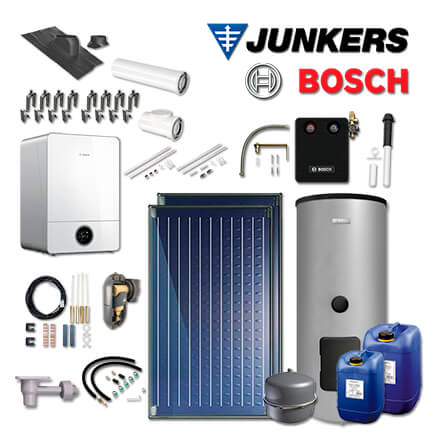 Junkers Bosch GC9000iW 20 E, GC-Sys925 mit 2xFKC-2S, WS290-5, Abgas Dach schwarz