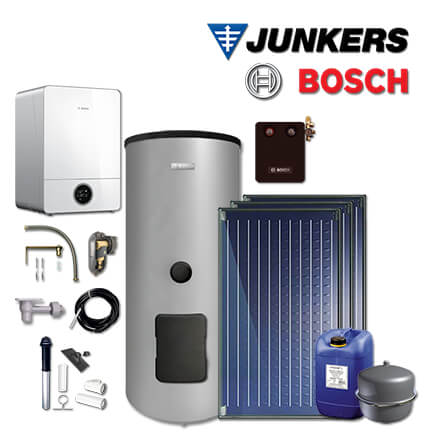 Junkers Bosch GC9000iW 20 E, GC-Sys928 mit 3xFKC-2S, WS400-5, Abgas Dach schwarz