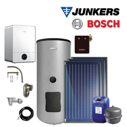 Junkers Bosch Gas-Brennwerttherme GC9000iW 20 E, GC-Sys940 mit 3xFKC-2S, WS400-5