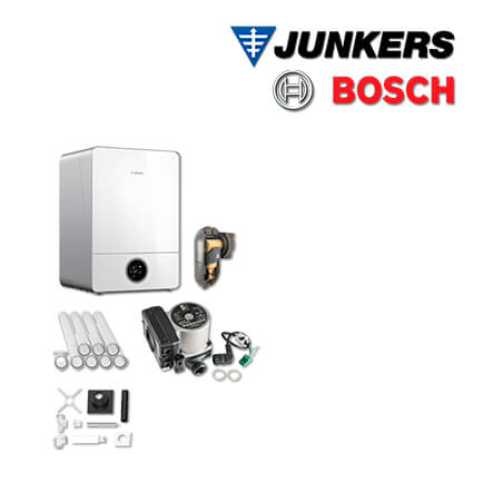 Junkers Bosch GC923H mit Gas-Brennwerttherme GC9000iW 30 H, Abgas Schacht