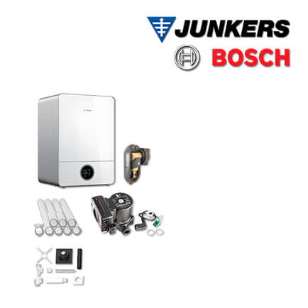 Junkers Bosch GC925H mit GC9000iW 50 H Gas-Brennwerttherme, Abgas Schacht