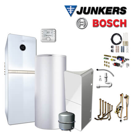Junkers Bosch SHU01 mit Gas-Brennwerttherme GC9000iWM 20/100 S, HDS400, CW400