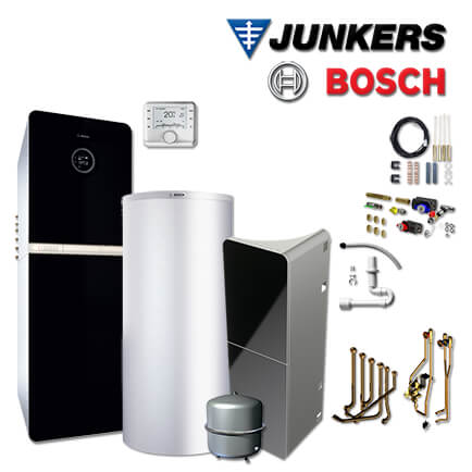 Junkers Bosch SHU05 mit Gas-Brennwerttherme GC9000iWM 20/100 SB, HDS400, CW400