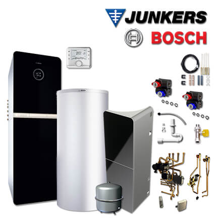 Junkers Bosch SHU13 mit Gastherme GC9000iWM 20/100 SB, HDS400, CW400, 2 HK