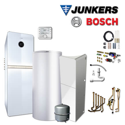 Junkers Bosch SHU02 mit Gas-Brennwerttherme GC9000iWM 20/150 S, HDS400, CW400