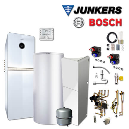 Junkers Bosch SHU10 mit Gastherme GC9000iWM 20/150 S, HDS400, CW400, 2 HK
