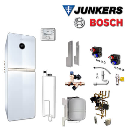 Junkers Bosch GCWM21 mit GC9000iWM 20/210 S Gas-Brennwerttherme, CW 400, 2 HK