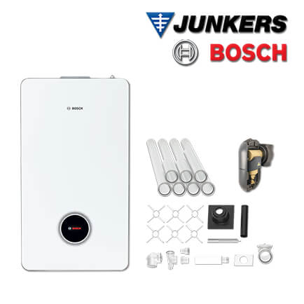 Junkers Bosch GC98-014 mit Gas-Brennwerttherme GC9800iW 20 H 23, Abgas Schacht
