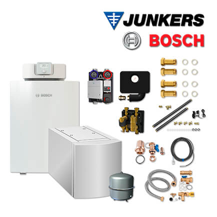 Junkers Bosch Öl-Brennwertkessel OC7000F 18, OC7F08 mit WST 200-2, HSM25/6 MM100