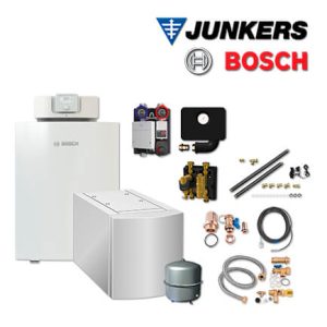 Junkers Bosch OC7F20 mit Öl-Brennwertkessel OC7000F 22, WST 135-2, HSM25/6 MM100