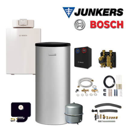 Junkers Bosch OC7F40 mit OC7000F 30 Öl-Brennwertkessel, W 160-5, HSM25/6 MM100