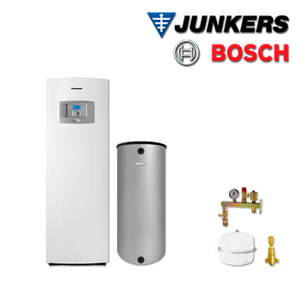Junkers Bosch STM03 mit Sole/Wasser Erdwärmepumpe STM 100-1, BH 200-5 1 A