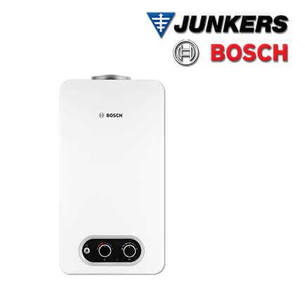 Junkers Bosch Gas-Durchlauferhitzer T4304 11 23, 19,2kW, 11 l/min, Erdgas E/H