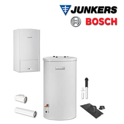 Junkers Bosch Gastherme ZSB 14-5.2 C, ZSB-S544 mit ST120-5, Abgas Dach schw E/H