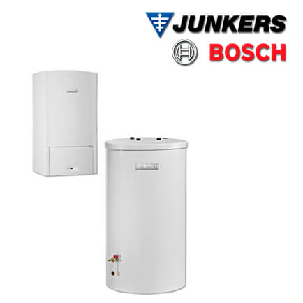 Junkers Bosch Gas-Brennwerttherme ZSB 14-5.2 C, ZSB-S559 mit ST120-5, E/H