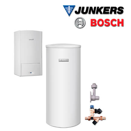 Junkers Bosch Gas-Brennwerttherme ZSB 14-5.2 C, ZSB-S562 mit SK160-5, E/H