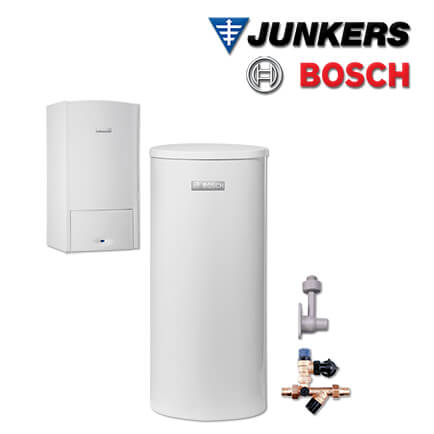Junkers Bosch ZSB-S537 mit ZSB 24-5 C Gas-Brennwerttherme, SK200-5 ZB