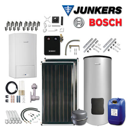 Junkers Bosch ZSB-Sys521 mit ZSB 24-5 C, 2xFCC-2V, WS300-5, Abgas Schacht