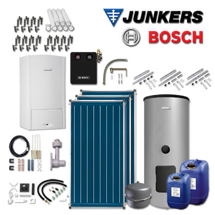 Junkers Bosch ZSB-Sys524 mit ZSB 24-5 C, 3xFCC, WS400-5, Abgas Schacht