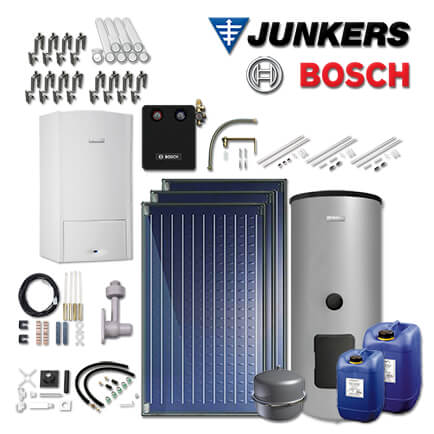 Junkers Bosch ZSB-Sys542 mit ZSB 24-5 C, 3xFKC-2S, WS400-5, Abgas Schacht