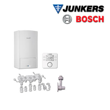 Junkers Bosch Brennwert-Kombitherme ZWB 24-5 C 23, ZWB504 mit CR100, Nr. 1660
