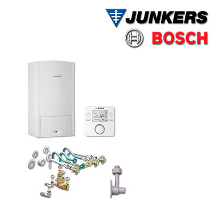 Junkers Bosch Brennwert-Kombitherme ZWB 24-5 CR 23, ZWB555 mit CR100 HW-SetBCR-1
